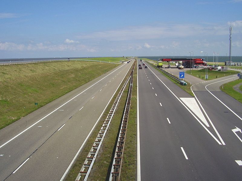 De afsluitdijk bij Breezanddijk
