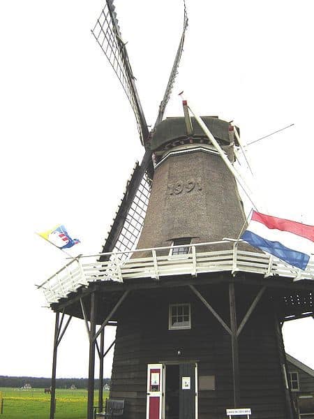De Verwachting, korenmolen in Hollum