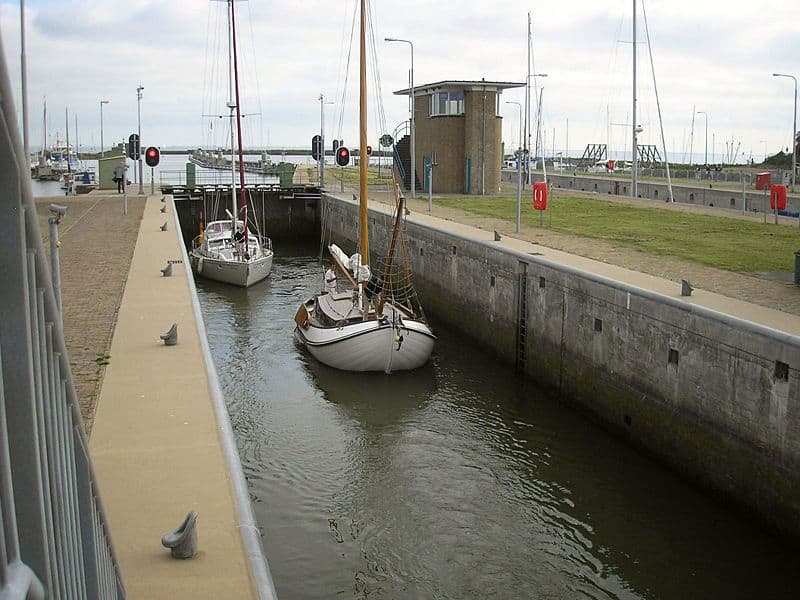 De Schutsluis in Kornwerderzand