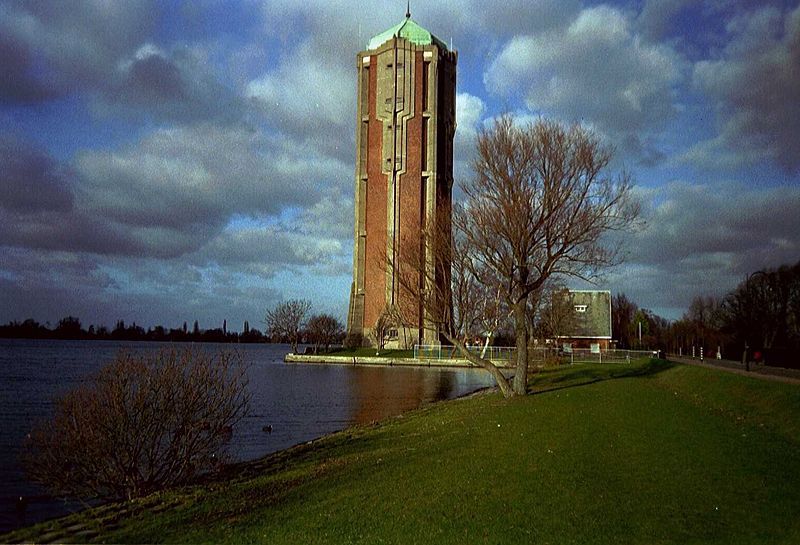 De watertoren in Aalsmeer