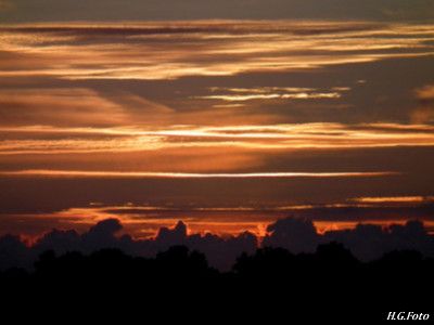 Zonsondergang over Dalfserveld