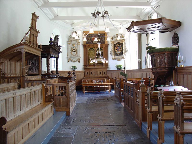 Interieur van de Pauluskerk in  Aldtsjerk (Ouidkerk)