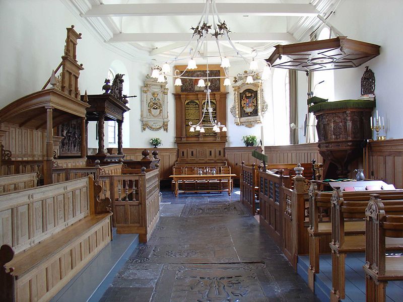 Interieur van de Pauluskerk in  Aldtsjerk (Ouidkerk)