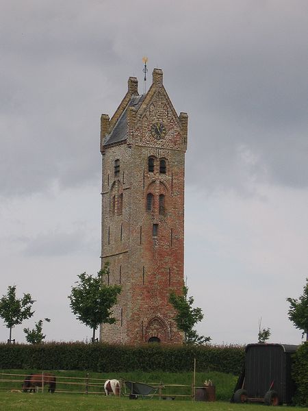 De kerktoren in Firdgum