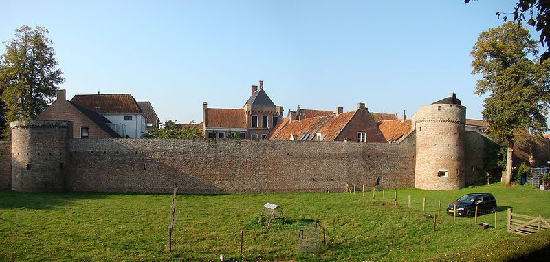 Stadsmuur in Elburg. 