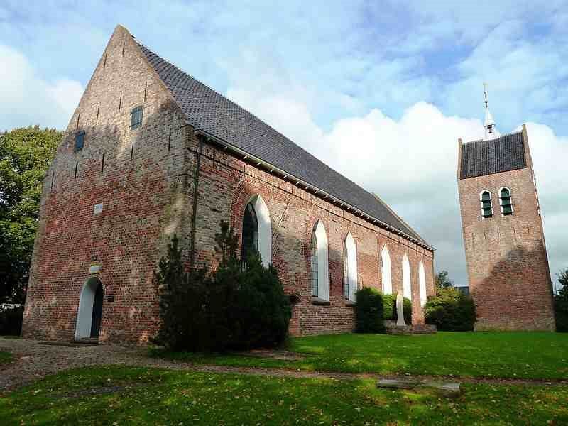 De kerk in Baflo