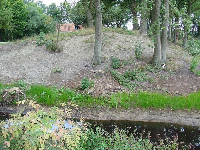 Resten van de Redoute de Batterij in Barnflair