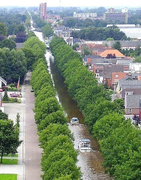 Stadskanaal gezien vanaf  de waertoren