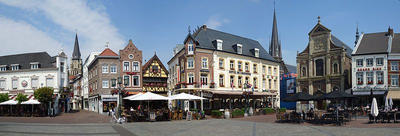 Een panoramafoto van Sittard