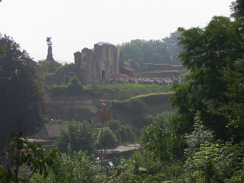 De bekende kasteelruine in Valkenburg
