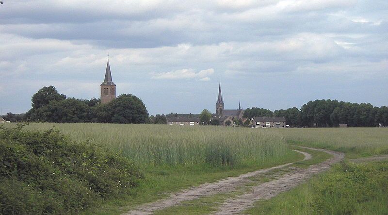 Via een landweggetje naar Stiphout