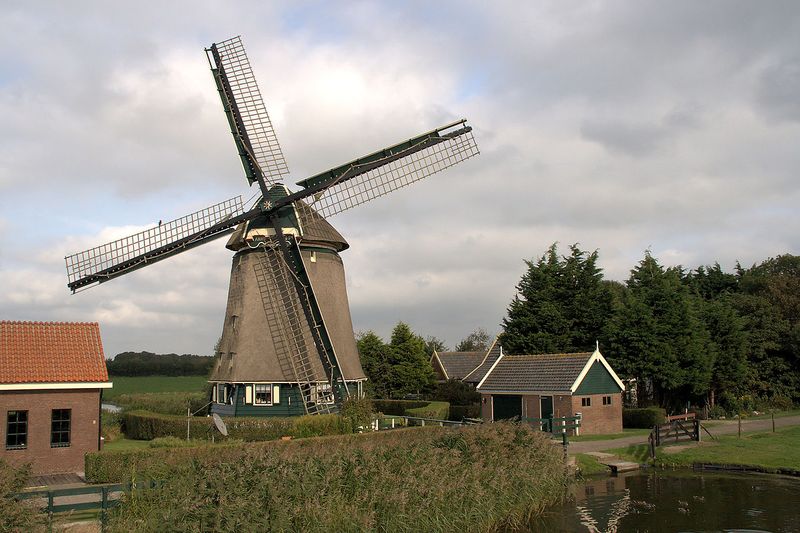 Westermolen in Rouwstand.