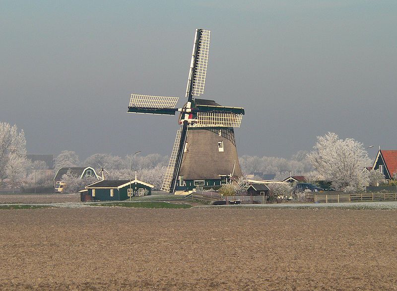 De molen Groenveld in Sint Maarten 