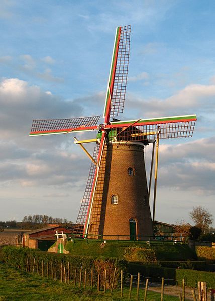 De beltmolen in Zuidzande