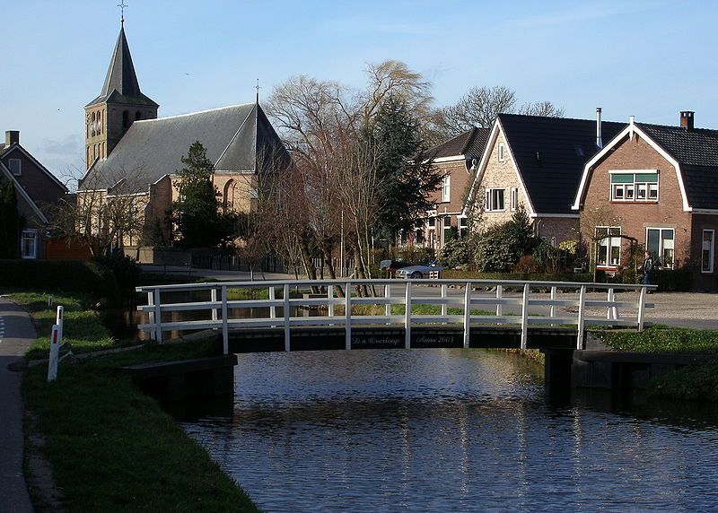 De kerk in Goudriaan