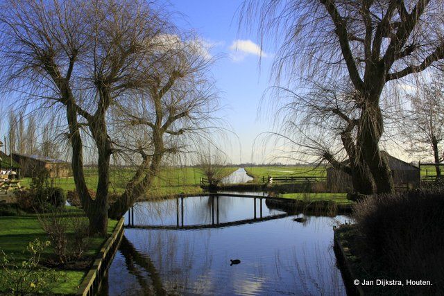 Gezicht vanaf Lageweg op de Nesse polder