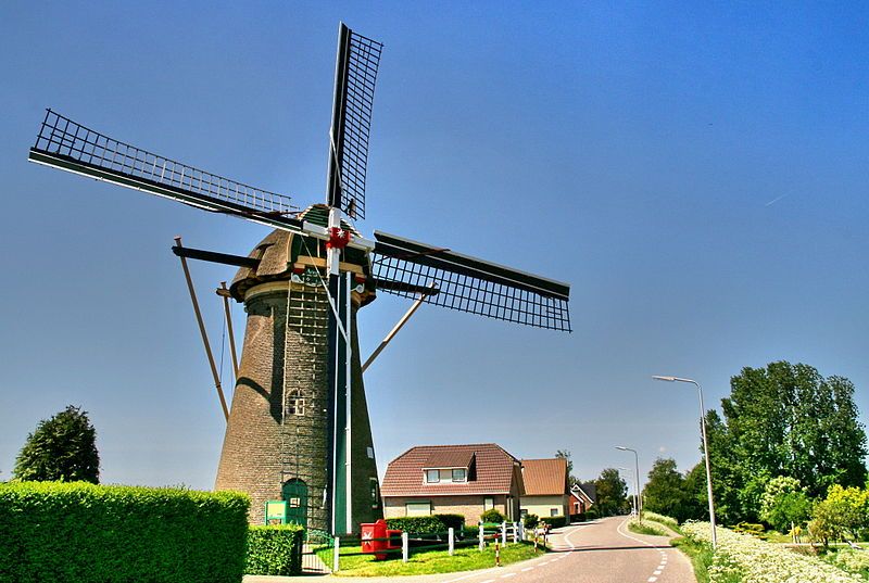 Molen Landzigt in Zuid-Beijerland