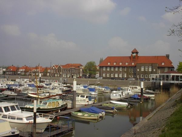 De haven in Sliedrecht